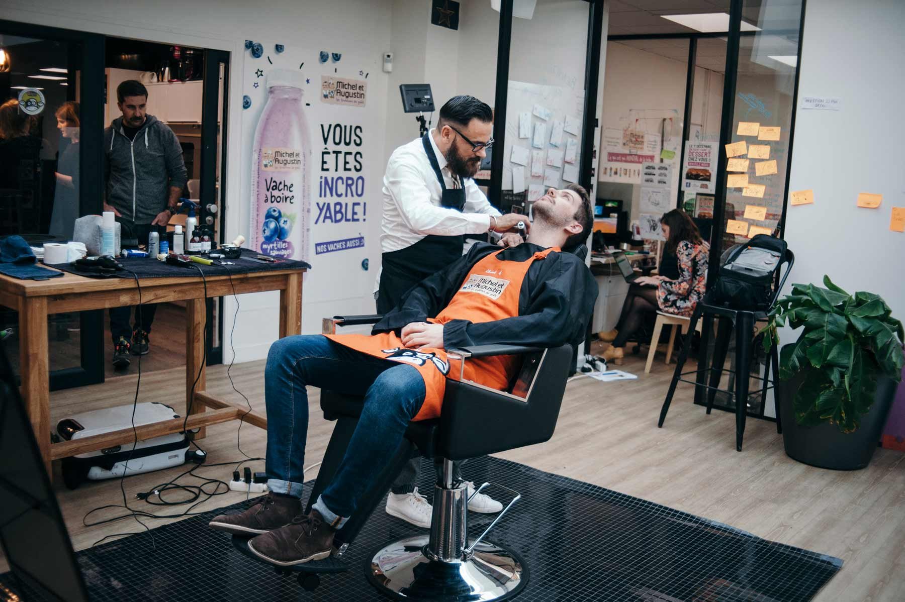 Animation barbier Michel et Augustin